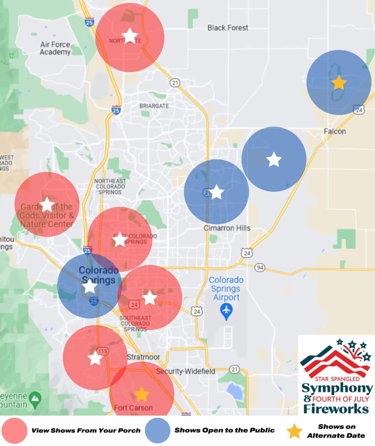 Join Us At The Star Spangled Symphony Fourth Of July Fireworks   2023 4th Of July Fireworks Map 